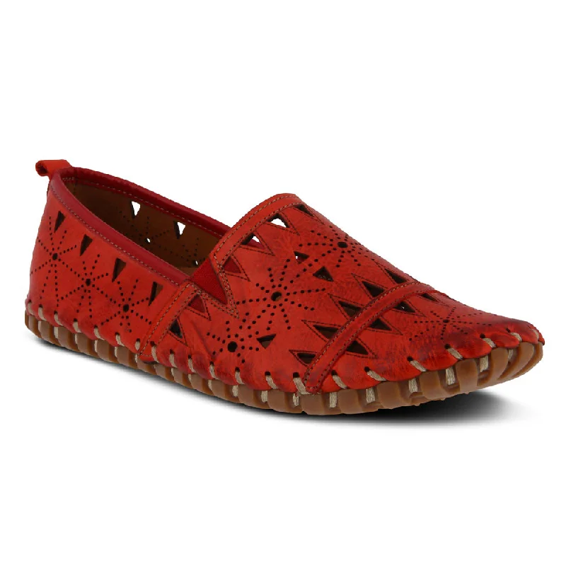 Women's Metallic Foil - Finish Loafers in Gold for a Glamorous Night OutSpring Step Fusaro Slip-On Red (Women's) Women's Metallic Foil - Finish Loafers in Gold for a Glamorous Night OutSpring Step Fusaro Slip-On Red (Women's)