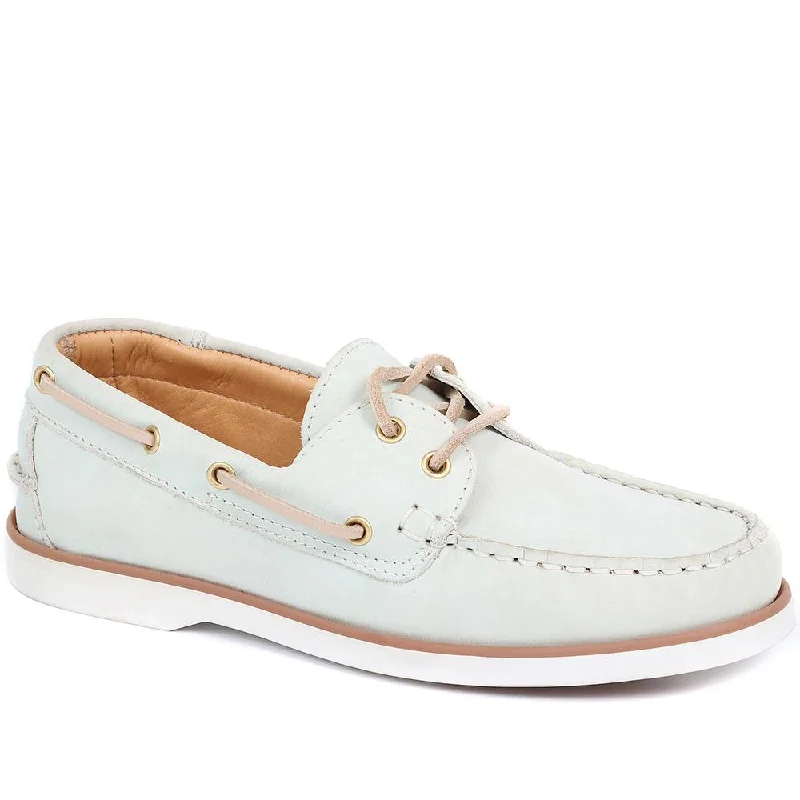 Sustainable Women's Recycled Material Loafers in Gray for Eco - Conscious ShoppersPatrizia Leather Boat Shoes - PATRIZIA / 322 369 Sustainable Women's Recycled Material Loafers in Gray for Eco - Conscious ShoppersPatrizia Leather Boat Shoes - PATRIZIA / 322 369