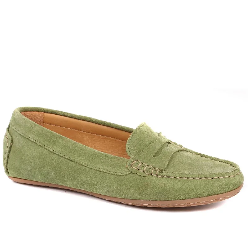 Sustainable Women's Recycled Material Loafers in Gray for Eco - Conscious ShoppersPenelopie Leather Moccasins - PENELOPIE / 322 368 Sustainable Women's Recycled Material Loafers in Gray for Eco - Conscious ShoppersPenelopie Leather Moccasins - PENELOPIE / 322 368