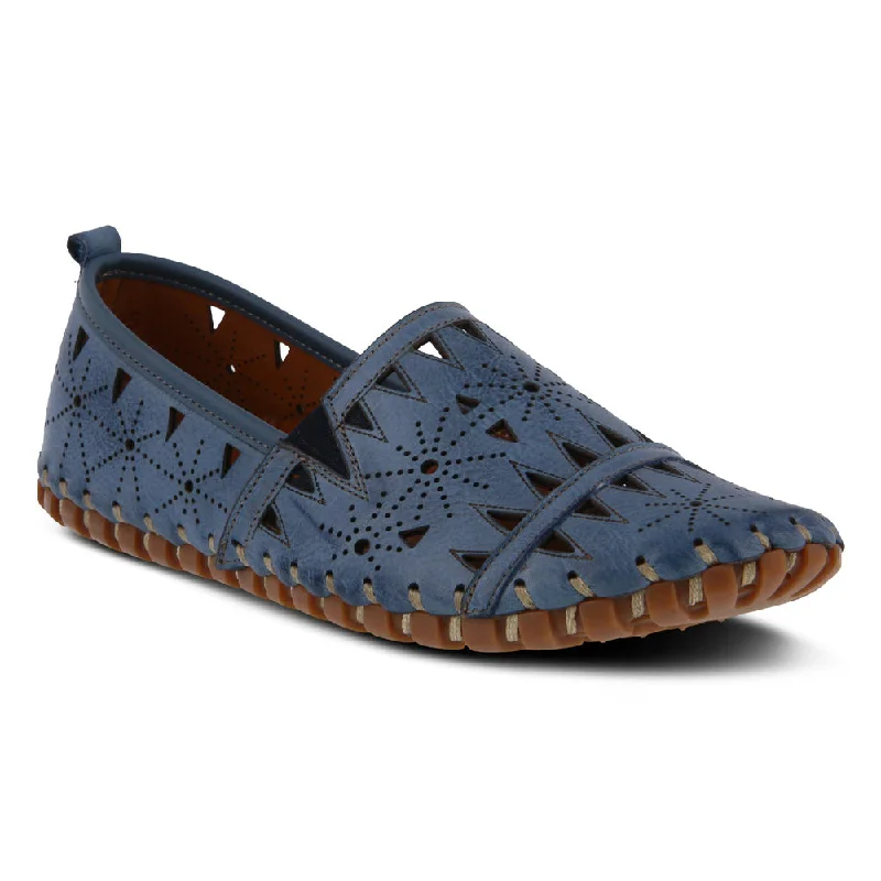 Slip - Resistant Women's Rubber - Sole Loafers in Navy for Wet ConditionsSpring Step Fusaro Slip-On Blue (Women's) Slip - Resistant Women's Rubber - Sole Loafers in Navy for Wet ConditionsSpring Step Fusaro Slip-On Blue (Women's)