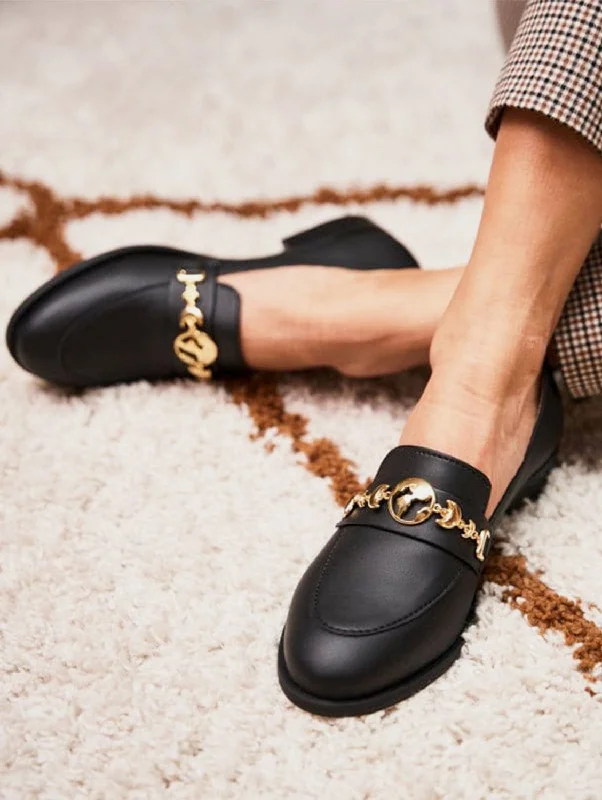 Women's Premium Leather Tassel Loafers in Dark Brown for a Classic Office LookSymbol Vegan Leather Loafers | Black Women's Premium Leather Tassel Loafers in Dark Brown for a Classic Office LookSymbol Vegan Leather Loafers | Black