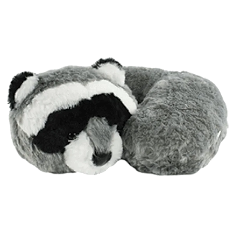 Women's Ballet Flat - Style Slippers with a Rhinestone Embellishment in Silver for a Glamorous TouchRaccoon Pillow Pal Women's Ballet Flat - Style Slippers with a Rhinestone Embellishment in Silver for a Glamorous TouchRaccoon Pillow Pal