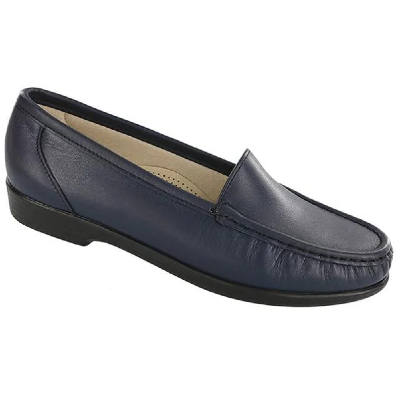 Shock - Absorbing Women's Loafers in Gray for Active LifestylesSAS Simplify Loafer Navy Leather (Women's) Shock - Absorbing Women's Loafers in Gray for Active LifestylesSAS Simplify Loafer Navy Leather (Women's)