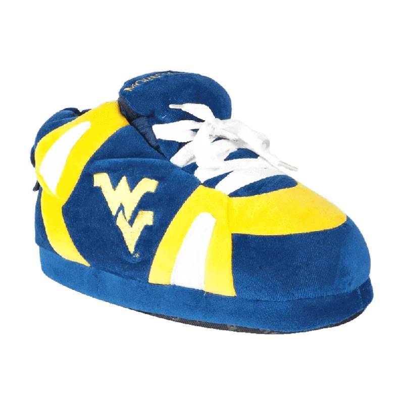 Women's Leather Slippers with a Hand - Stitched Design in Burgundy for DurabilityWest Virginia Mountaineers Slippers Women's Leather Slippers with a Hand - Stitched Design in Burgundy for DurabilityWest Virginia Mountaineers Slippers