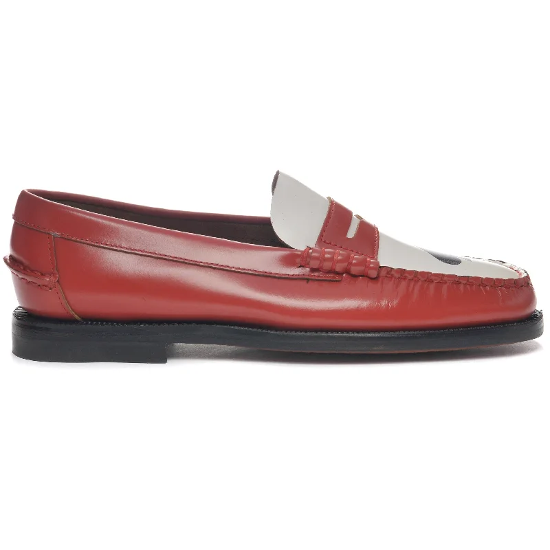 Women's Bow - Embellished Loafers in Red for a Feminine TouchClassic Dan Gambling Woman - Red Women's Bow - Embellished Loafers in Red for a Feminine TouchClassic Dan Gambling Woman - Red