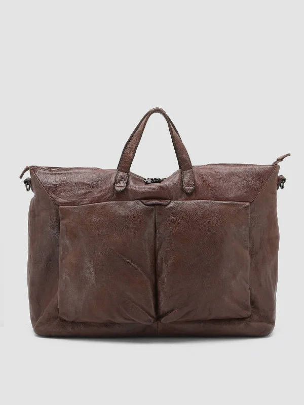 Sustainable Women's Recycled Material Loafers in Gray for Eco - Conscious ShoppersHELMET 26 - Brown Leather Hand Bag Sustainable Women's Recycled Material Loafers in Gray for Eco - Conscious ShoppersHELMET 26 - Brown Leather Hand Bag
