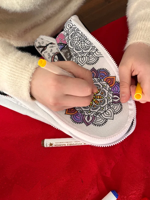 Vegan Leather Women's Slippers with a Padded Insole in Tan for a Cruelty - Free OptionU-Color Mandala Printed Zlipperz Vegan Leather Women's Slippers with a Padded Insole in Tan for a Cruelty - Free OptionU-Color Mandala Printed Zlipperz