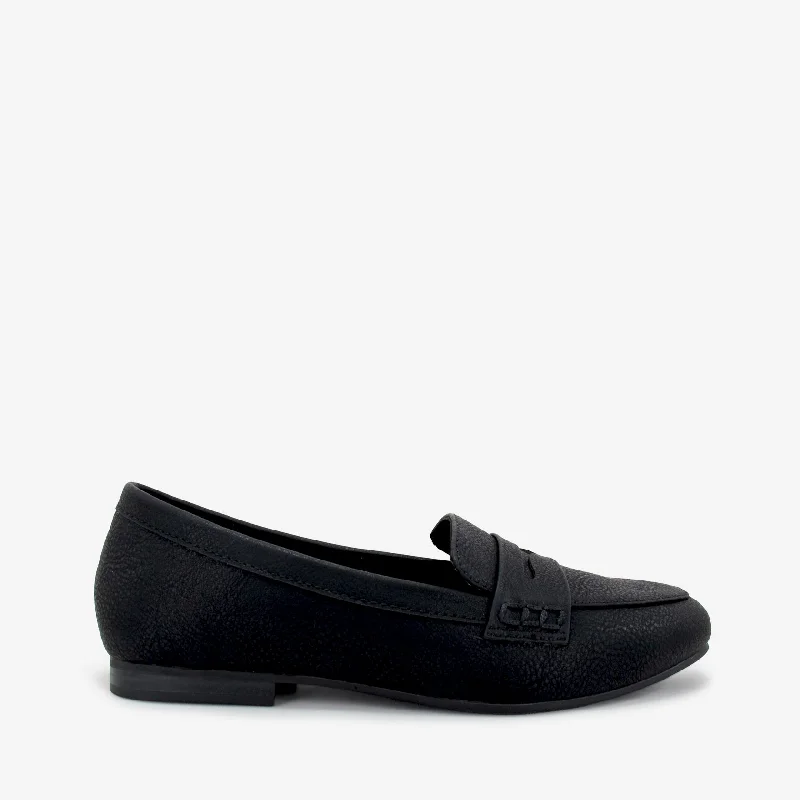 Women's Fur - Lined Loafers in Tan for a Cozy Winter OptionROSSI BLACK / BLACK