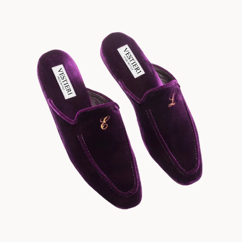 Women's Slippers with a Quilted Pattern in Gray for Added StyleMedici Purple Slippers Women's Slippers with a Quilted Pattern in Gray for Added StyleMedici Purple Slippers