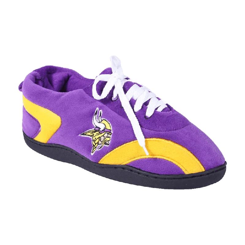 Women's Leather Slippers with a Hand - Stitched Design in Burgundy for DurabilityMinnesota Vikings All Around Women's Leather Slippers with a Hand - Stitched Design in Burgundy for DurabilityMinnesota Vikings All Around