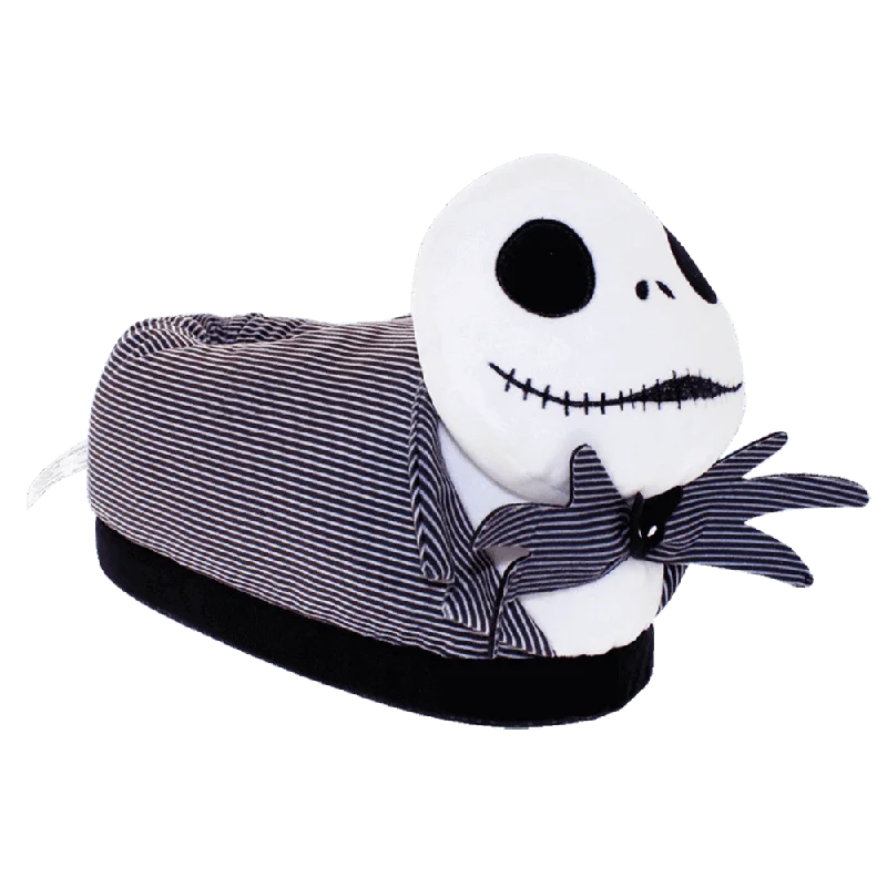 Women's Ballet Flat - Style Slippers with a Rhinestone Embellishment in Silver for a Glamorous TouchJack Skellington Slippers