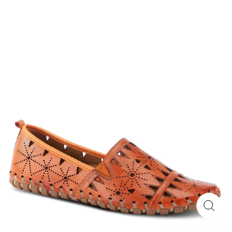 Women's Fur - Lined Loafers in Tan for a Cozy Winter OptionFusaro - Orange