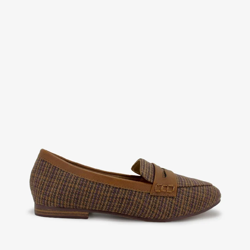Adjustable Strap Women's Loafers in Tan for a Custom FitROSSI TAN / BROWN