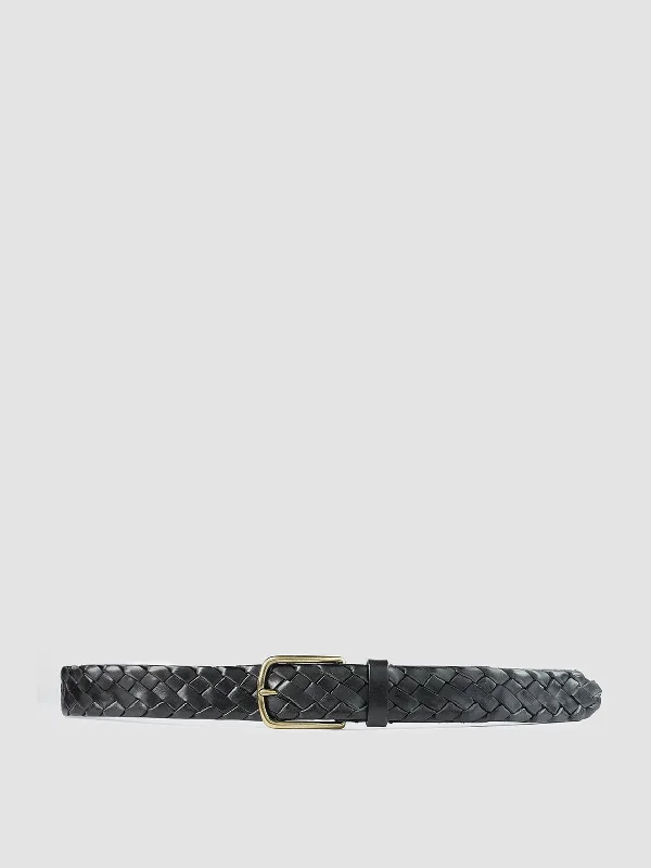 Women's Geometric - Patterned Loafers in Multicolor for a Fashion - Forward LookOC STRIP 21 - Black Woven Leather Belt Women's Geometric - Patterned Loafers in Multicolor for a Fashion - Forward LookOC STRIP 21 - Black Woven Leather Belt