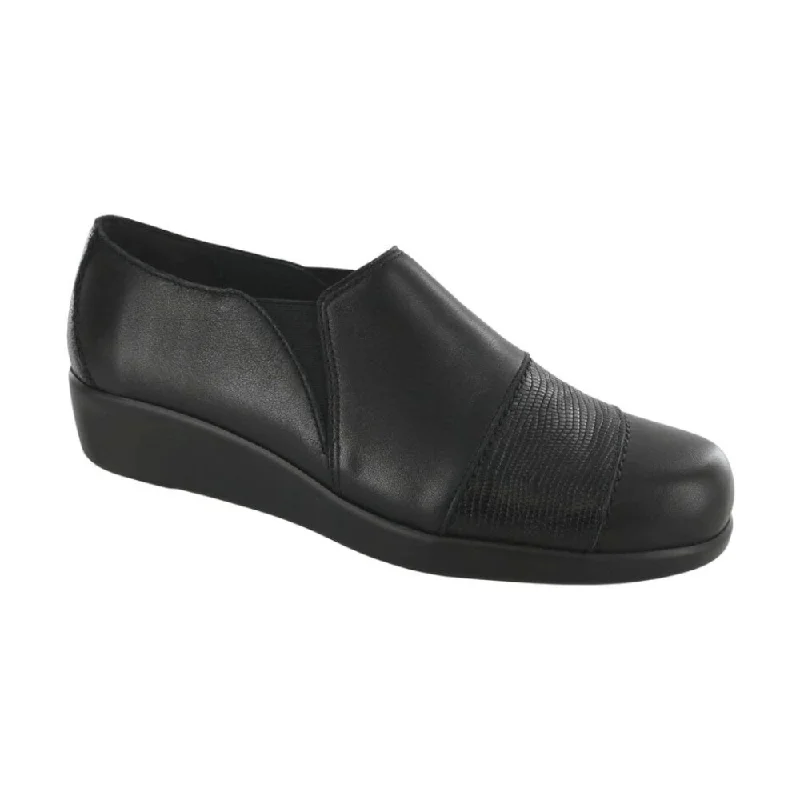 Waterproof Women's Loafers in Black for Rainy DaysSAS Women's Nora Slip On Loafer - Black/Lizard Waterproof Women's Loafers in Black for Rainy DaysSAS Women's Nora Slip On Loafer - Black/Lizard