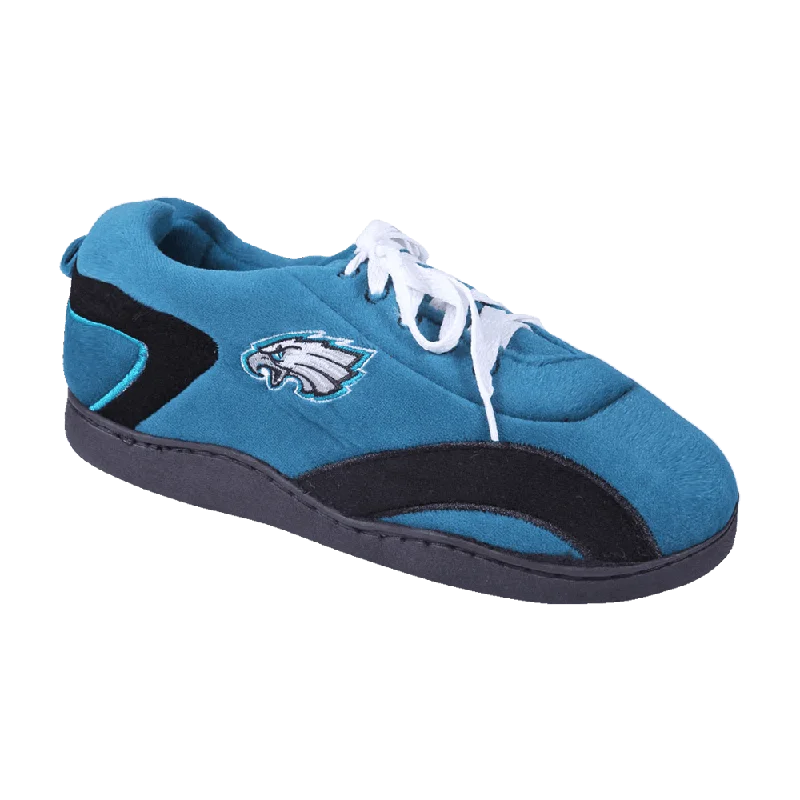 Women's Leather Slippers with a Hand - Stitched Design in Burgundy for DurabilityPhiladelphia Eagles All Around Women's Leather Slippers with a Hand - Stitched Design in Burgundy for DurabilityPhiladelphia Eagles All Around