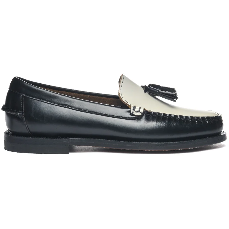 Women's Premium Leather Tassel Loafers in Dark Brown for a Classic Office LookClassic Will Woman - Black & White Women's Premium Leather Tassel Loafers in Dark Brown for a Classic Office LookClassic Will Woman - Black & White
