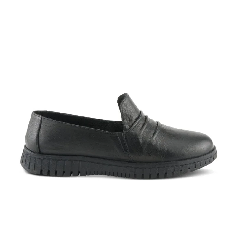 Women's Tassel - Trimmed Loafers with a Low Heel in Olive Green for a Trendy TwistSpring Step Women's Patton - Black
