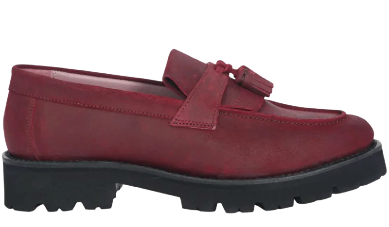 Plus Size Women's Wide - Fit Penny Loafers in Black for All - Day ComfortTia - Burg Suede Plus Size Women's Wide - Fit Penny Loafers in Black for All - Day ComfortTia - Burg Suede
