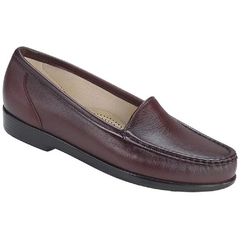 Waterproof Women's Loafers in Black for Rainy DaysSAS Simplify Loafer Antique Wine Leather (Women's)