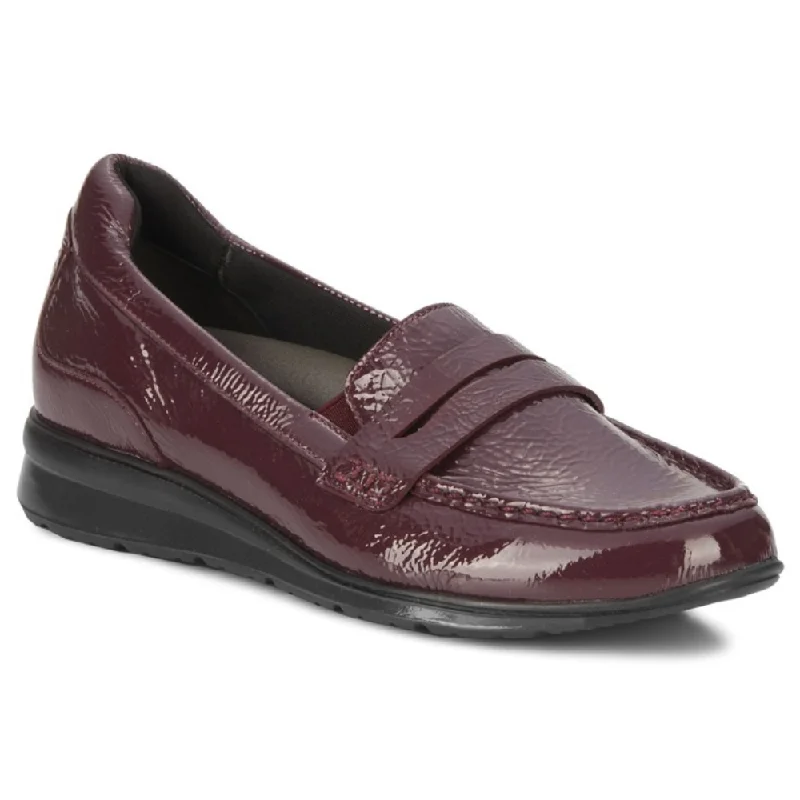Women's Bow - Embellished Loafers in Red for a Feminine TouchRos Hommerson Dannon Berry Crinkle Patent Leather Loafer (Women's) Women's Bow - Embellished Loafers in Red for a Feminine TouchRos Hommerson Dannon Berry Crinkle Patent Leather Loafer (Women's)