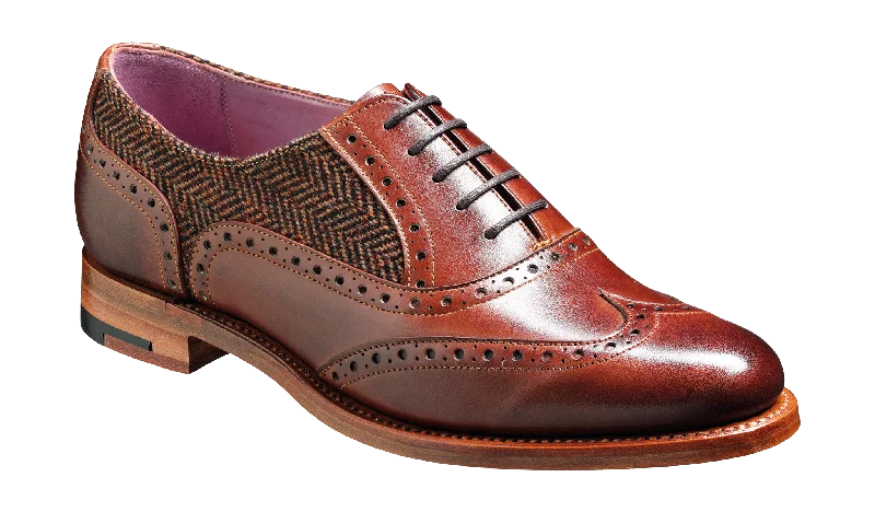 Elastic Goring Side Women's Oxfords in Teal for Easy On - and - OffFreya - Walnut Calf / Brown Tweed Elastic Goring Side Women's Oxfords in Teal for Easy On - and - OffFreya - Walnut Calf / Brown Tweed