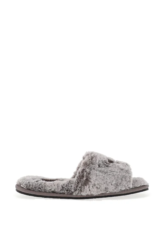 Women's Faux Fur Lined Slippers with Memory Foam Insoles in Pink for Cozy Nights Calvin Klein Furry Slider Slippers, Light Grey Women's Faux Fur Lined Slippers with Memory Foam Insoles in Pink for Cozy Nights Calvin Klein Furry Slider Slippers, Light Grey