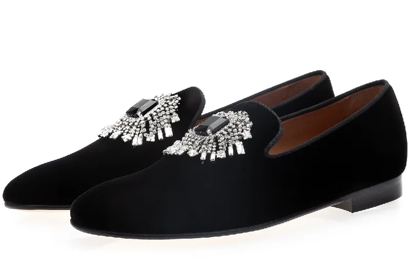 Women's Slippers with a Quilted Pattern in Gray for Added Style JUPITER VELOUR BLACK SLIPPERS Women's Slippers with a Quilted Pattern in Gray for Added Style JUPITER VELOUR BLACK SLIPPERS