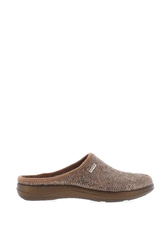 Women's Shearling Lined Slippers with a Fleece Upper in Tan for Ultimate Warmth Rohde Womens Slip On Metallic Croc Print Mule Slippers, Metallic Brown Women's Shearling Lined Slippers with a Fleece Upper in Tan for Ultimate Warmth Rohde Womens Slip On Metallic Croc Print Mule Slippers, Metallic Brown