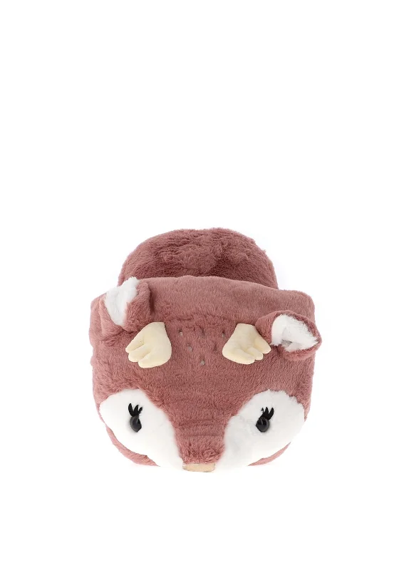 Women's Knitted Cable Pattern Slippers with a Non - Slip Sole in Cream for Indoor Comfort Brandwell Comfy Feet Luxury Massage Fawn Slipper, Pink Women's Knitted Cable Pattern Slippers with a Non - Slip Sole in Cream for Indoor Comfort Brandwell Comfy Feet Luxury Massage Fawn Slipper, Pink