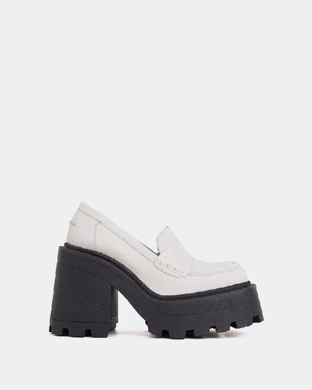 Women's Fur - Lined Loafers in Tan for a Cozy Winter Option Tonya Off White Leather