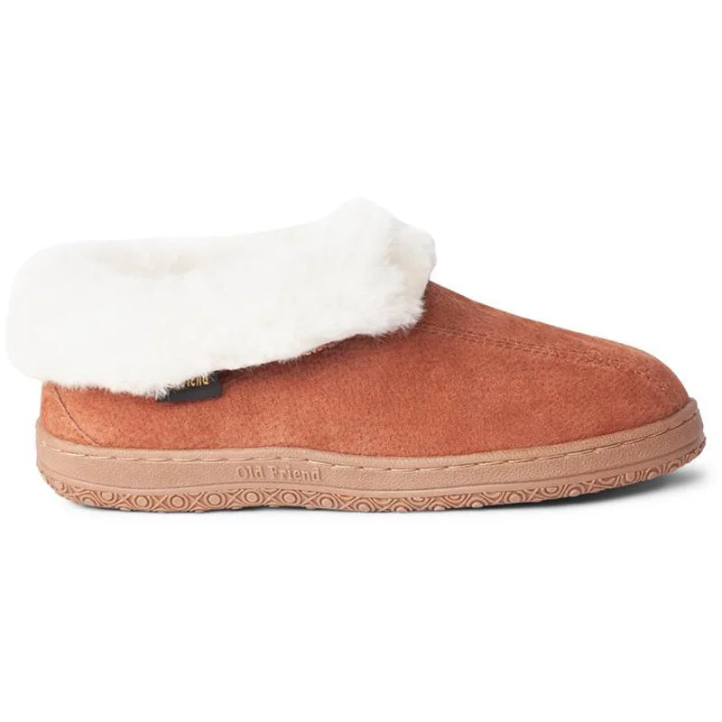 Women's Faux Fur Lined Slippers with Memory Foam Insoles in Pink for Cozy Nights Old Friend Juliet Slipper Dark Chestnut II Suede (Women's) Women's Faux Fur Lined Slippers with Memory Foam Insoles in Pink for Cozy Nights Old Friend Juliet Slipper Dark Chestnut II Suede (Women's)