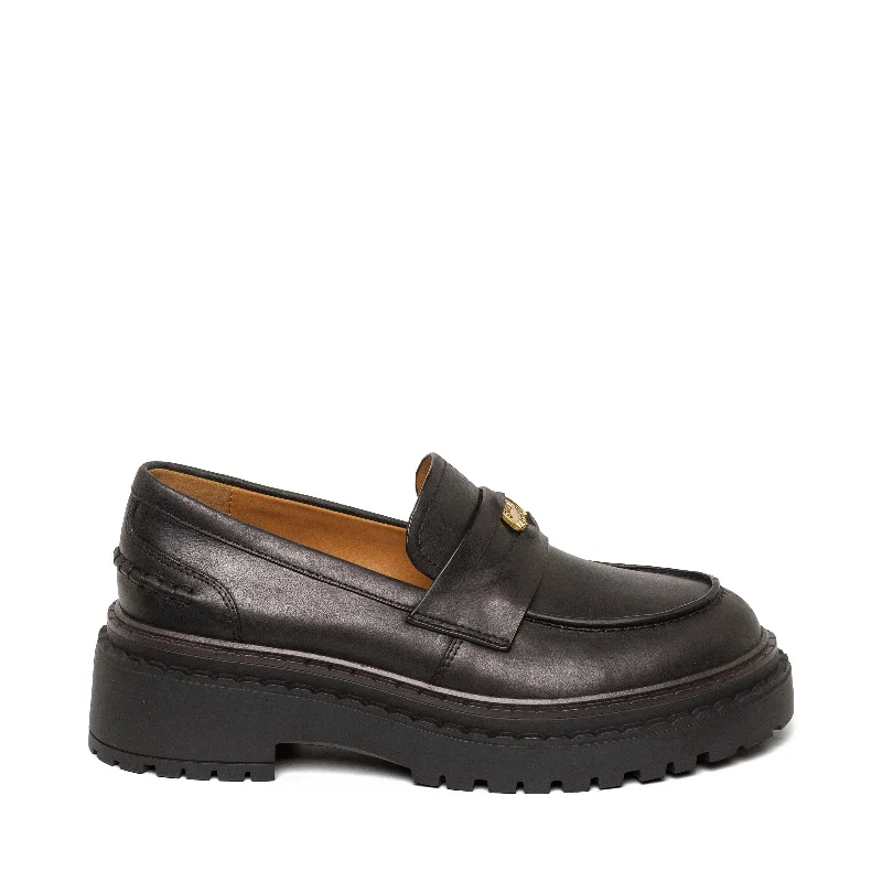 Women's Tassel - Trimmed Loafers with a Low Heel in Olive Green for a Trendy Twist Pursuit Flat Shoe BLACK LEATHER Women's Tassel - Trimmed Loafers with a Low Heel in Olive Green for a Trendy Twist Pursuit Flat Shoe BLACK LEATHER
