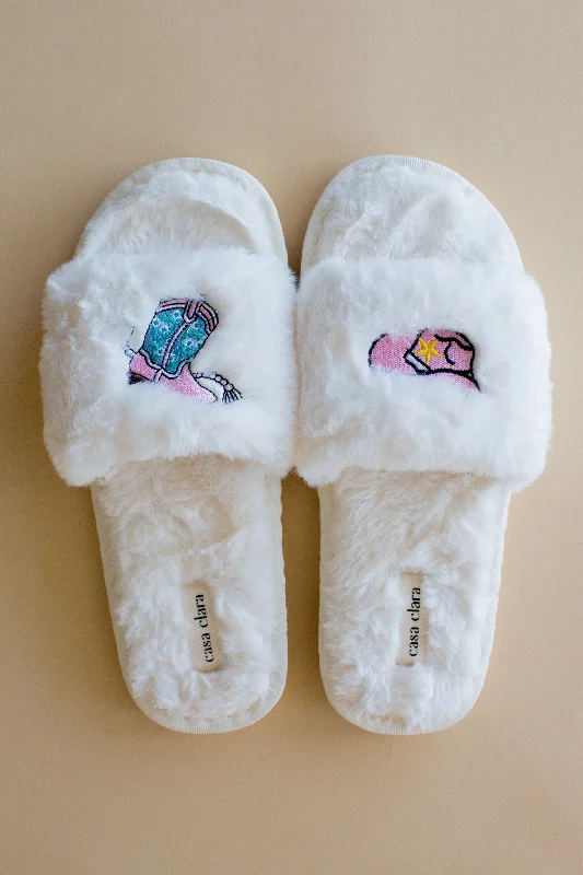 Women's Ballet Flat - Style Slippers with a Rhinestone Embellishment in Silver for a Glamorous Touch Rodeo Slipper Women's Ballet Flat - Style Slippers with a Rhinestone Embellishment in Silver for a Glamorous Touch Rodeo Slipper