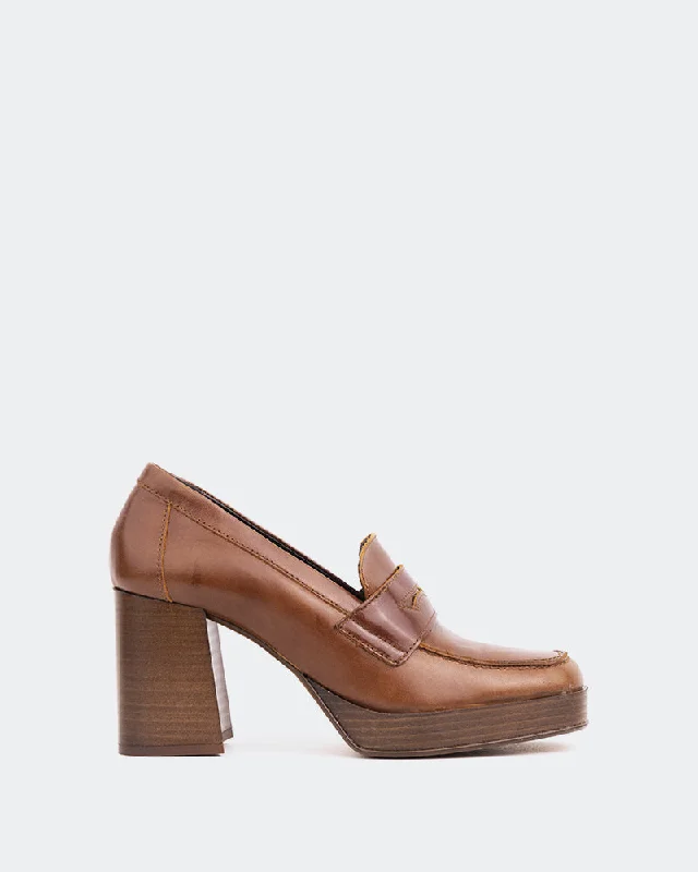 Women's Tassel - Trimmed Loafers with a Low Heel in Olive Green for a Trendy Twist Moro Brown Leather Women's Tassel - Trimmed Loafers with a Low Heel in Olive Green for a Trendy Twist Moro Brown Leather