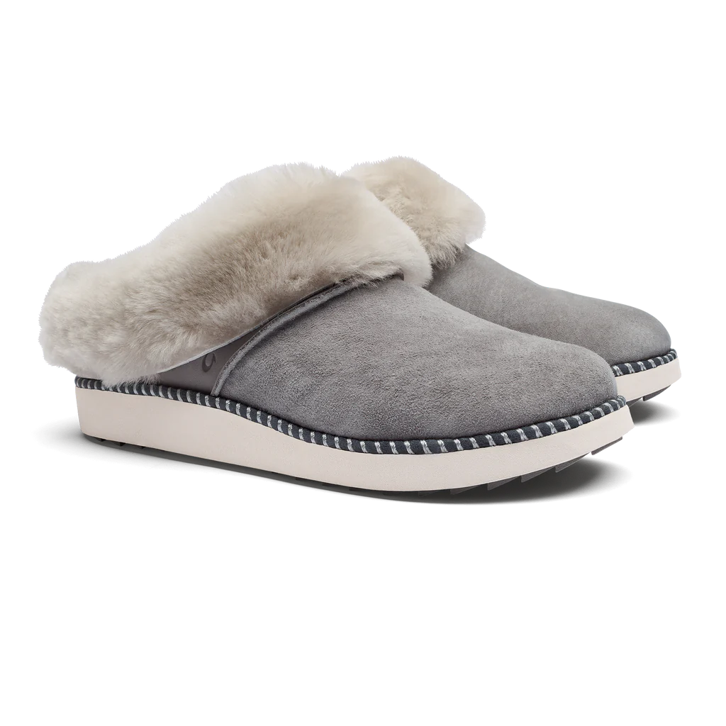 Women's Moccasin - Style Slippers with Fringe Detail in Brown for a Rustic Look Olukai Slipper Ku'i Women's Moccasin - Style Slippers with Fringe Detail in Brown for a Rustic Look Olukai Slipper Ku'i