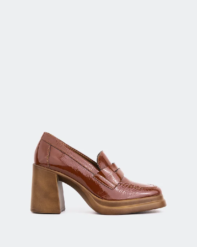 Women's Tassel - Trimmed Loafers with a Low Heel in Olive Green for a Trendy Twist Mantova Tan Naplack Women's Tassel - Trimmed Loafers with a Low Heel in Olive Green for a Trendy Twist Mantova Tan Naplack
