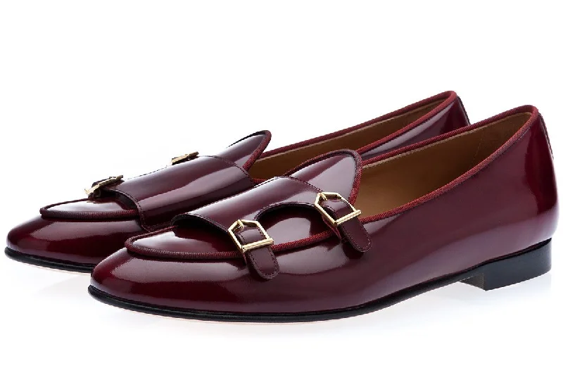 Women's Gel - Cushioned Slippers with a Soft Sole in Blue for All - Day Comfort TANGERINE 7 BRUSHED BURGUNDY BELGIAN LOAFERS Women's Gel - Cushioned Slippers with a Soft Sole in Blue for All - Day Comfort TANGERINE 7 BRUSHED BURGUNDY BELGIAN LOAFERS