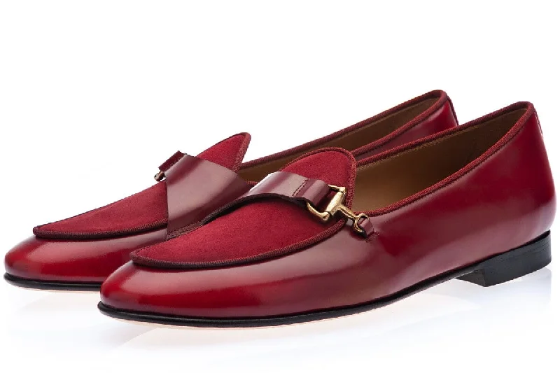 Women's Ballet Flat - Style Slippers with a Rhinestone Embellishment in Silver for a Glamorous Touch TANGERINE 12 CORDOVAN BURGUNDY BELGIAN LOAFERS Women's Ballet Flat - Style Slippers with a Rhinestone Embellishment in Silver for a Glamorous Touch TANGERINE 12 CORDOVAN BURGUNDY BELGIAN LOAFERS