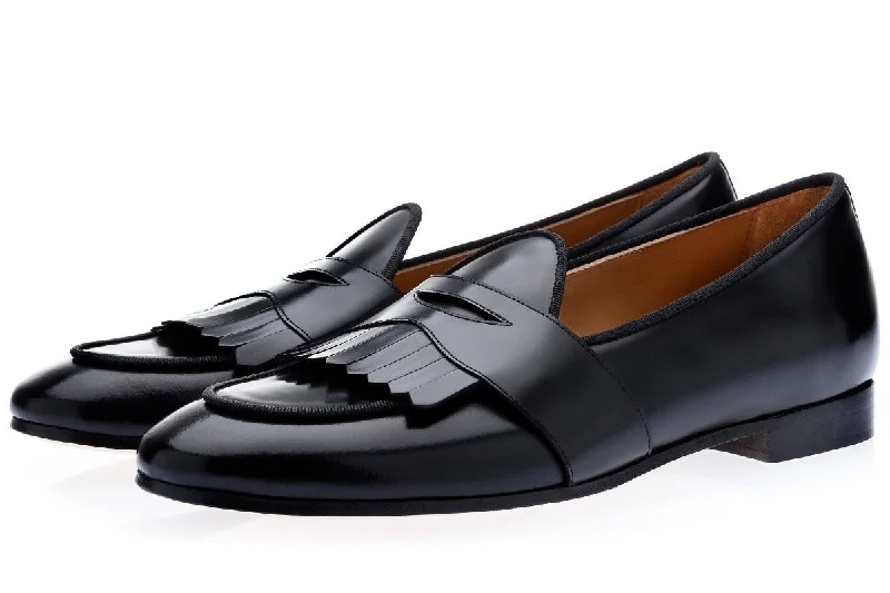 Women's Backless Slippers with a Furry Trim in Light Pink for a Cute and Casual Look TANGERINE 10 CORDOVAN BLACK BELGIAN LOAFERS Women's Backless Slippers with a Furry Trim in Light Pink for a Cute and Casual Look TANGERINE 10 CORDOVAN BLACK BELGIAN LOAFERS