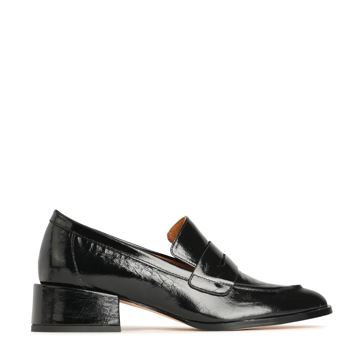 Women's Fur - Lined Loafers in Tan for a Cozy Winter Option EOS Cass Black Crinkle Leather
