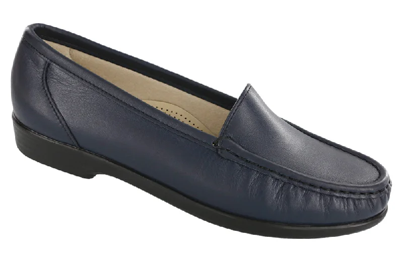 Women's Memory Foam Insole Loafers in Pink for Added Comfort SAS Simplify