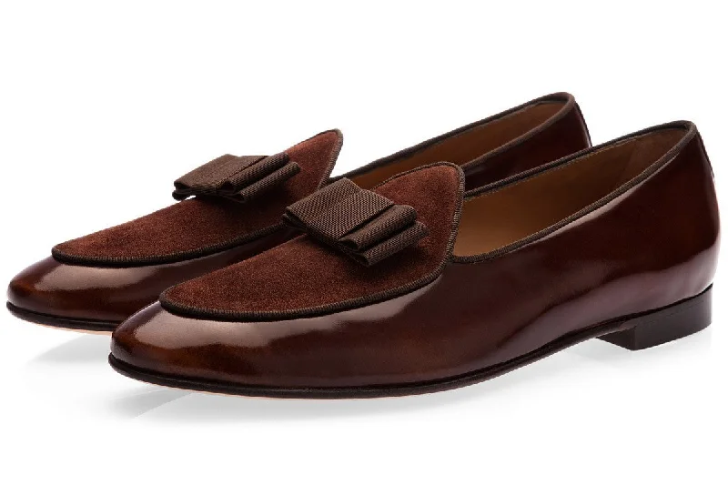 Women's Ballet Flat - Style Slippers with a Rhinestone Embellishment in Silver for a Glamorous Touch TANGERINE 3 BRUSHED COCOA BELGIAN LOAFERS Women's Ballet Flat - Style Slippers with a Rhinestone Embellishment in Silver for a Glamorous Touch TANGERINE 3 BRUSHED COCOA BELGIAN LOAFERS