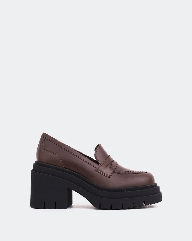 Women's Cashmere - Lined Loafers in Burgundy for Warmth in Winter Chip Brown Leather Women's Cashmere - Lined Loafers in Burgundy for Warmth in Winter Chip Brown Leather