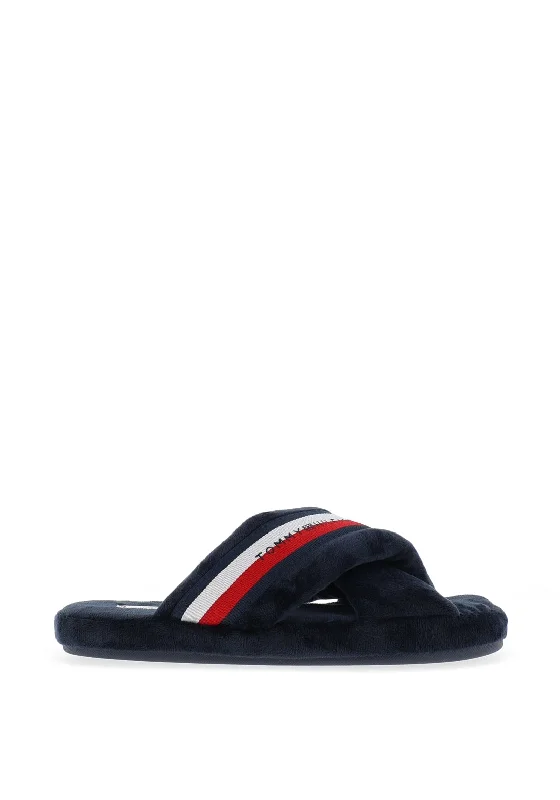 Women's Shearling Lined Slippers with a Fleece Upper in Tan for Ultimate Warmth Tommy Hilfiger Womens Comfy Strap Slippers, Navy Women's Shearling Lined Slippers with a Fleece Upper in Tan for Ultimate Warmth Tommy Hilfiger Womens Comfy Strap Slippers, Navy