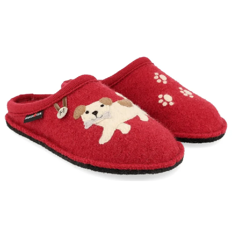 Women's Knitted Cable Pattern Slippers with a Non - Slip Sole in Cream for Indoor Comfort Haflinger Fido Dog Paprica Red Slipper (Women's) Women's Knitted Cable Pattern Slippers with a Non - Slip Sole in Cream for Indoor Comfort Haflinger Fido Dog Paprica Red Slipper (Women's)