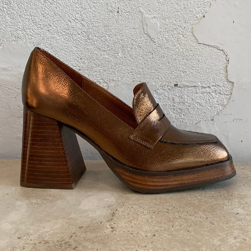 Women's Fur - Lined Loafers in Tan for a Cozy Winter Option Neo 23572 Bronze