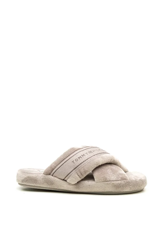 Women's Ballet Flat - Style Slippers with a Rhinestone Embellishment in Silver for a Glamorous Touch Tommy Hilfiger Womens Comfy Strap Slippers, Grey Women's Ballet Flat - Style Slippers with a Rhinestone Embellishment in Silver for a Glamorous Touch Tommy Hilfiger Womens Comfy Strap Slippers, Grey
