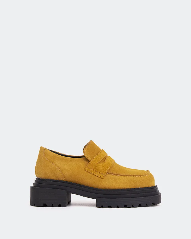 Women's Geometric - Patterned Loafers in Multicolor for a Fashion - Forward Look Patio Camel Suede Women's Geometric - Patterned Loafers in Multicolor for a Fashion - Forward Look Patio Camel Suede