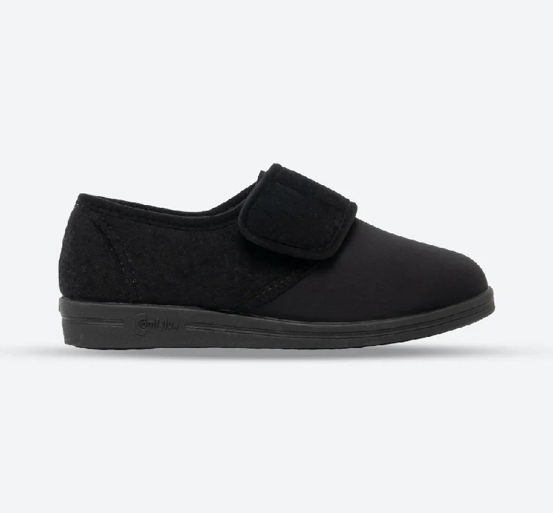 Women's Gel - Cushioned Slippers with a Soft Sole in Blue for All - Day Comfort Womens Wide Fit Comfylux Stella Slippers Women's Gel - Cushioned Slippers with a Soft Sole in Blue for All - Day Comfort Womens Wide Fit Comfylux Stella Slippers